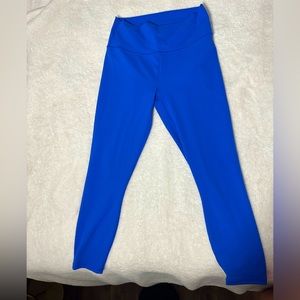 neon blue leggings from Fabletics Size: Medium